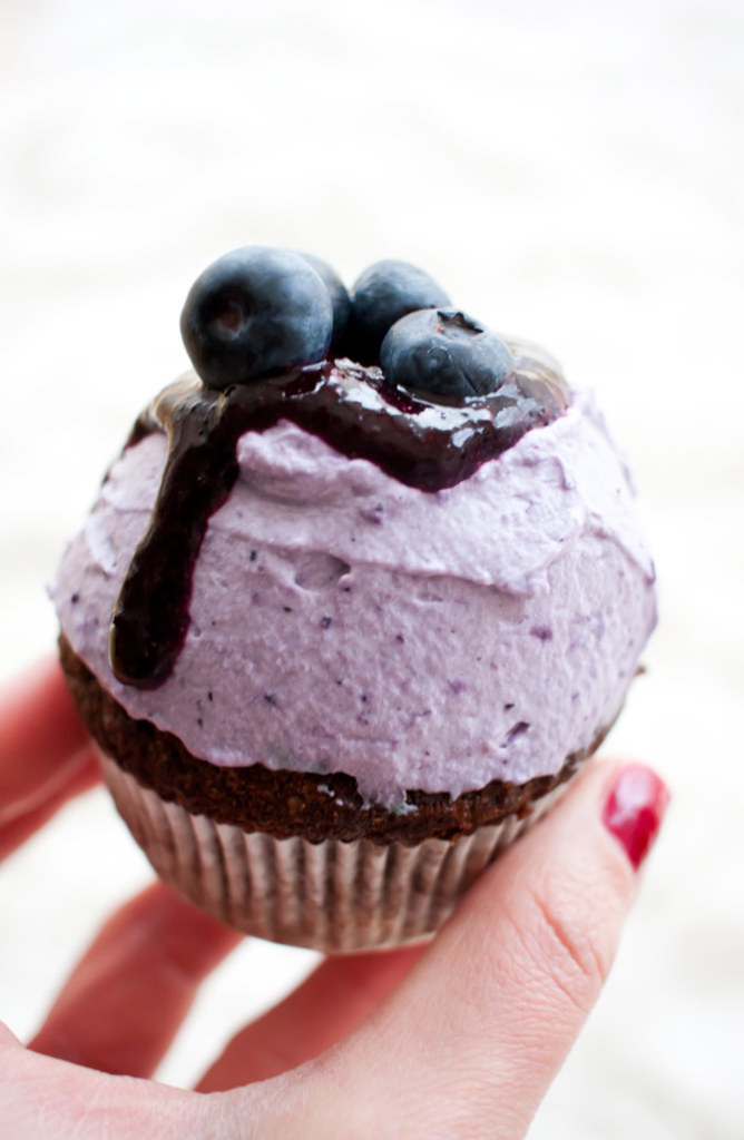 blaubeerschokocupcakes