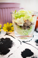 Low Carb Cheeseburger Schichtsalat