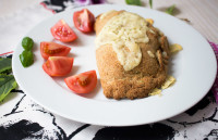 Low Carb Calzone mit Spinat und Lachs