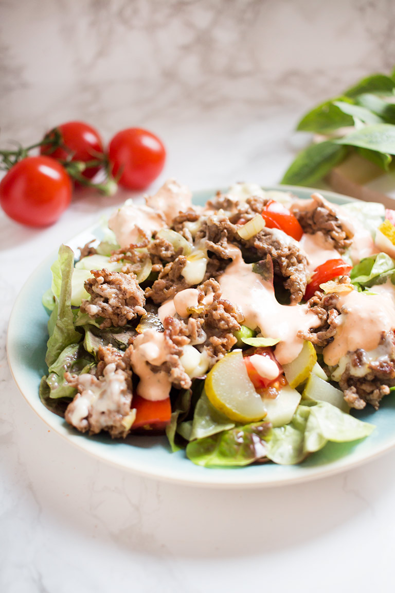 Der Allseits Beliebte Low Carb Cheeseburger Salat Neue Version Low Carb Kostlichkeiten