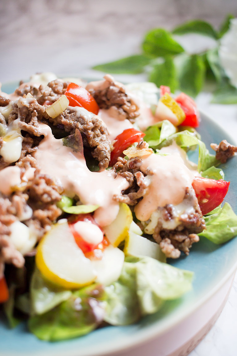 Der Allseits Beliebte Low Carb Cheeseburger Salat Neue Version Low Carb Kostlichkeiten