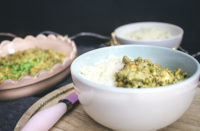 Cremige Curry-Hackfleischpfanne mit Blumemkohlreis (Low Carb)