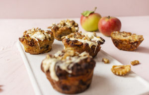 Apfel Walnuss Muffins (low carb, glutenfrei)