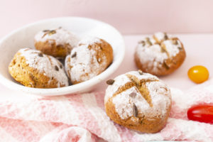 Schnelle Kürbisbrötchen (glutenfrei, Low Carb)