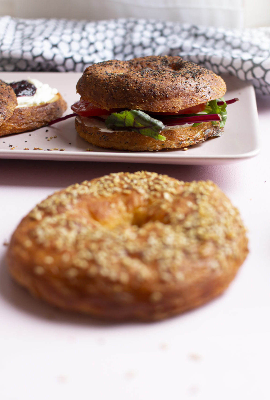 Rezept für Bagel aus nur 3 Grundzutaten (Low-Carb, glutenfrei, mit ...