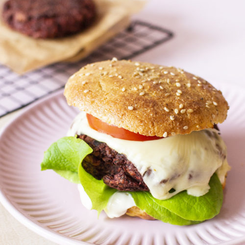 Vegetarische Burger Patties (LowCarb, Erbsen Burger, Pea Burger