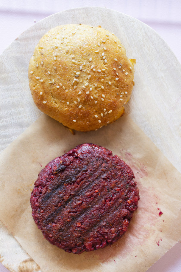 Vegetarische Burger Patties (LowCarb, Erbsen Burger, Pea Burger