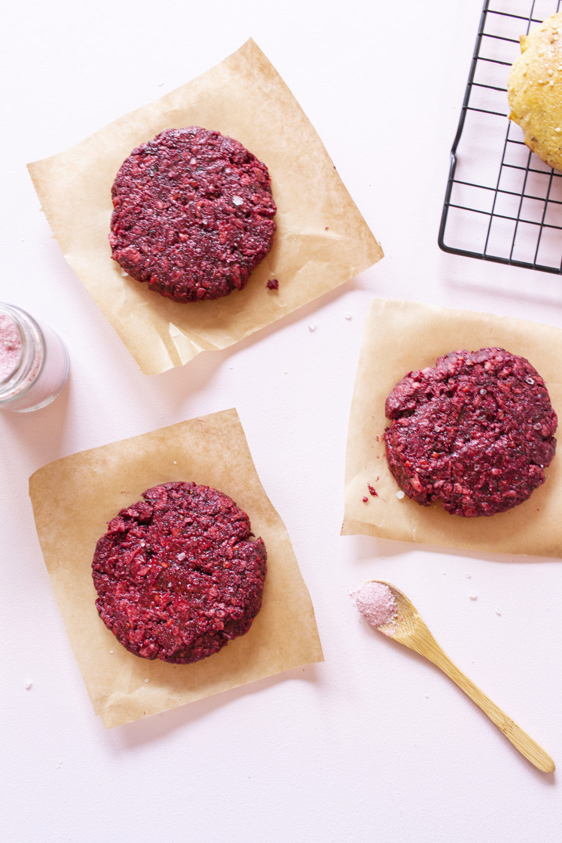 Vegetarische Burger Patties (LowCarb, Erbsen Burger, Pea Burger