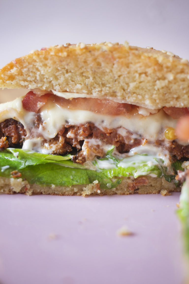 Vegetarische Burger Patties (LowCarb, Erbsen Burger, Pea Burger