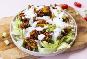 Dieser Salat hilft Dir beim abnehmen! Low Carb Tex Mex Salat (to go, Lunchbox)