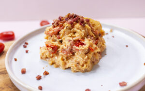 Mit diesen Bacon Spaghetti purzeln Deine Kilos im Nu! (Low-Carb, glutenfrei)
