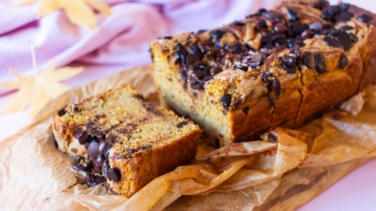 Low Carb Kürbiskuchen mit Chocolate Chips