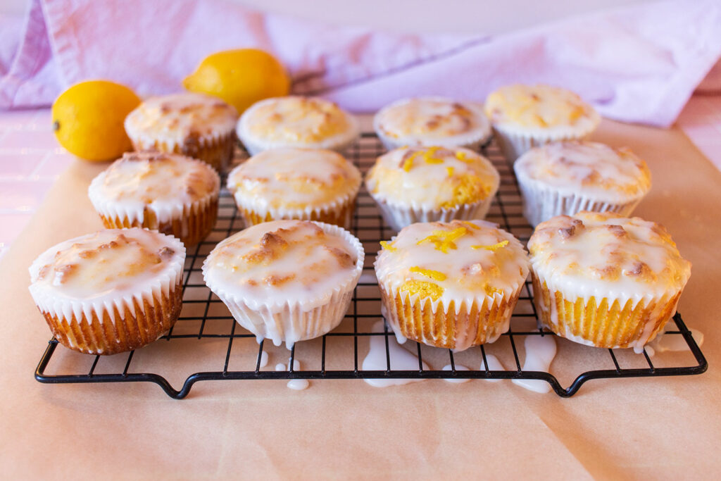 Saftige Zitronenmuffins (Low-Carb, glutenfrei)