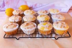 Saftige Zitronenmuffins (Low-Carb, glutenfrei)