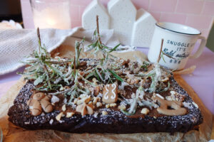 Zauberhafte Lebkuchen Brownies (glutenfrei, Low-Carb)