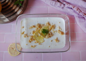 Zitronenkuchen Bowl (Low-Carb Frühstück oder Dessert)