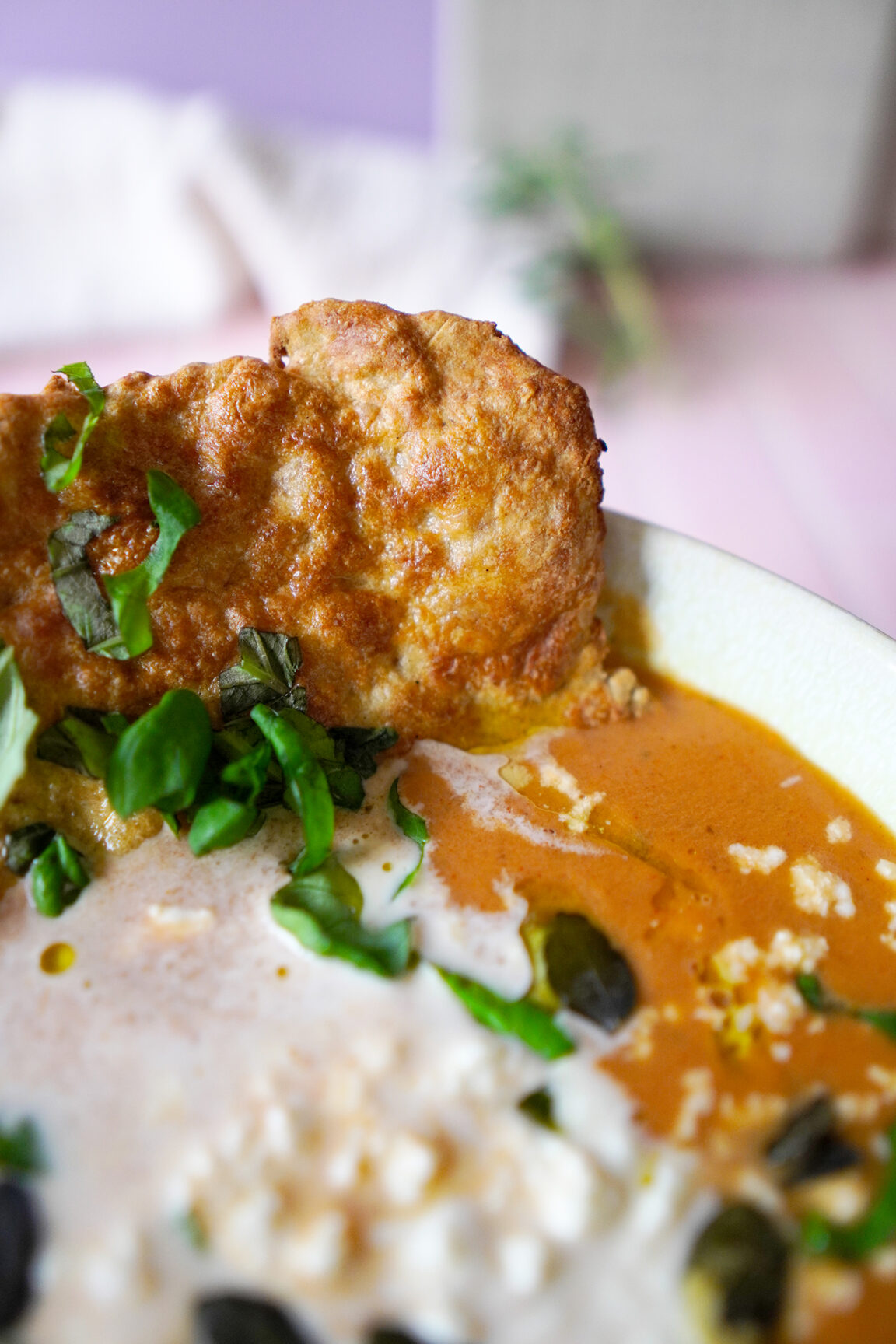 Geröstete Auberginensuppe (Low-Carb, glutenfrei) mit Naan – Low Carb ...