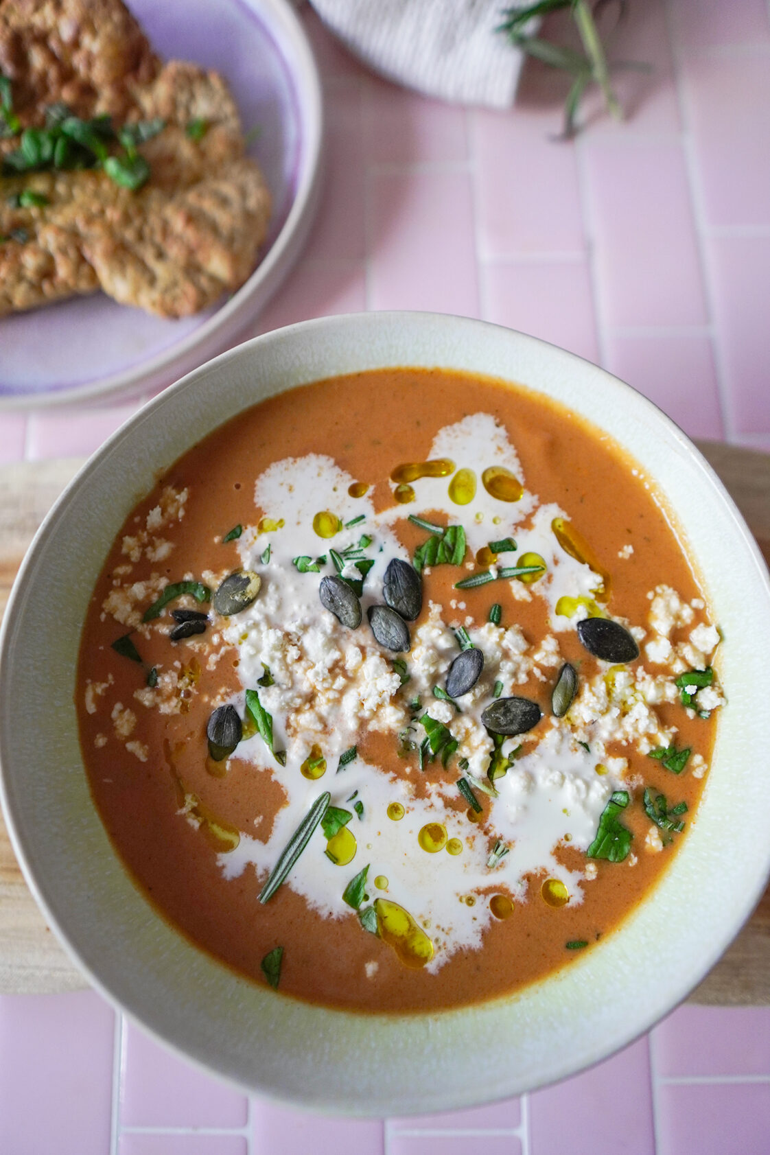 Geröstete Auberginensuppe (Low-Carb, glutenfrei) mit Naan – Low Carb ...