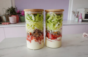 Fast Food Vergnügen in gesund und Low-Carb Hamburger Royal TS Bowl