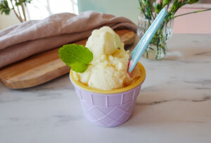 Dole Whip – kalorienarmes Ananaseis Rezept aus 2 Zutaten für den Ninja Creami (Ohne Zuckerzusatz, Low-Carb)
