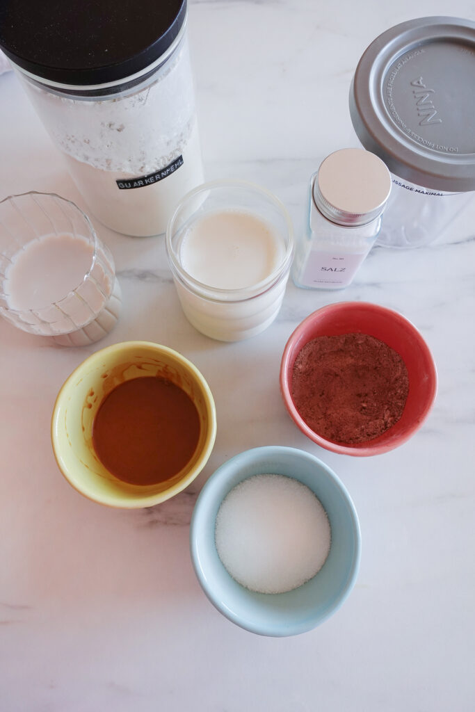 Zutaten Low-Carb Eis
