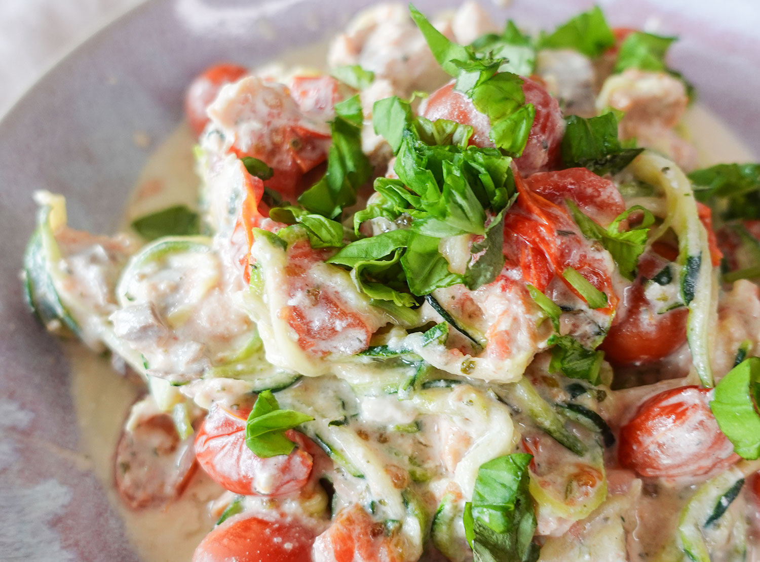 Low Carb One Pot Zucchini Nudeln